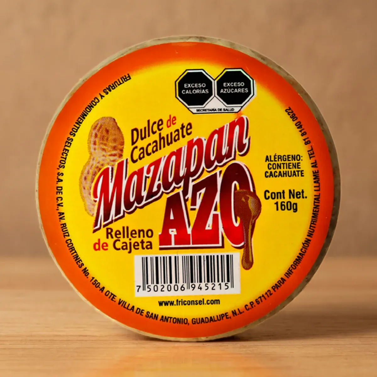 Mazapán relleno de cajeta